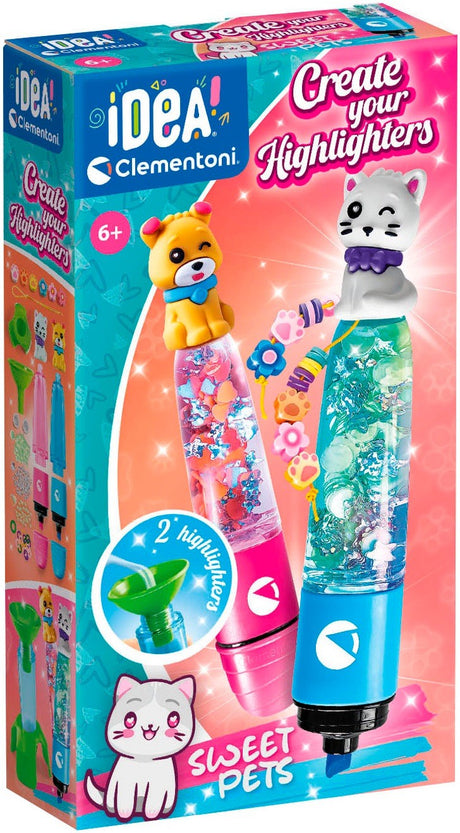 Clementoni Idea Create Your Highlighters: Sweet Pets