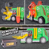 Maxx Action 3-n-1 Maxx Recycler Garbage Truck With Lights Sounds And Motorized Drive Includes 16 Accessories
