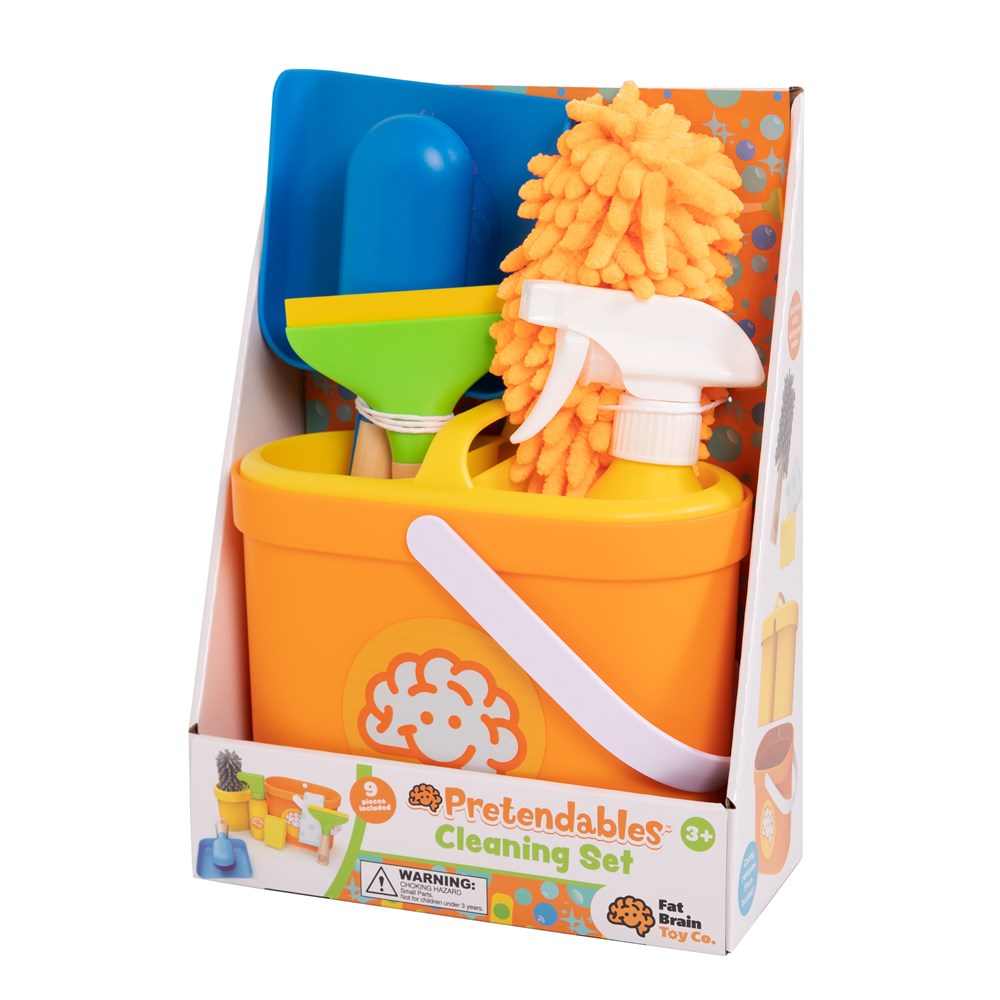 Pretendables Cleaning Kit - Imaginative Play for Ages 3 to 8 - Fat Brain Toys