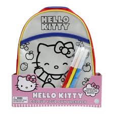 Hello Kitty Colour Your Own Back Pack