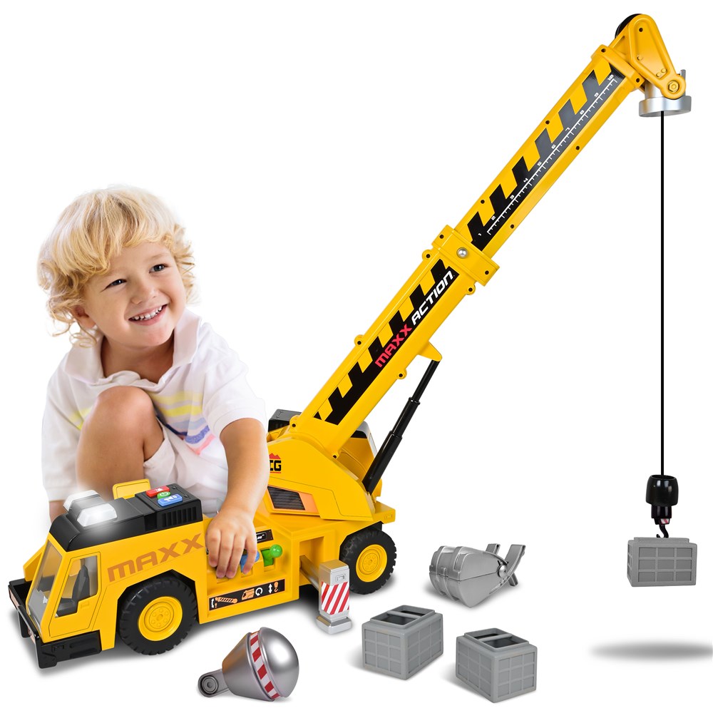 Maxx Action Motorised 3-In-1 Crane Truck
