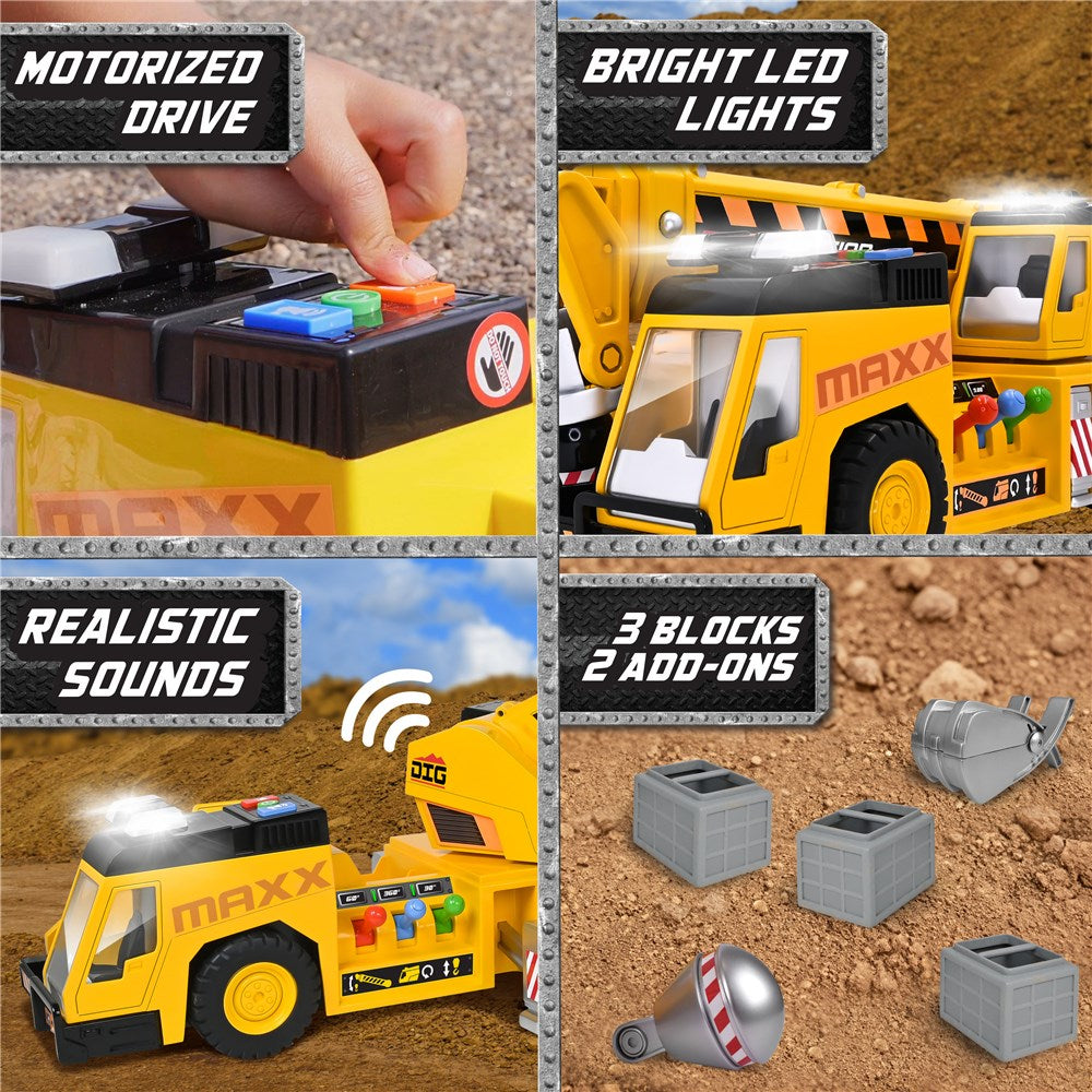 Maxx Action Motorised 3-In-1 Crane Truck