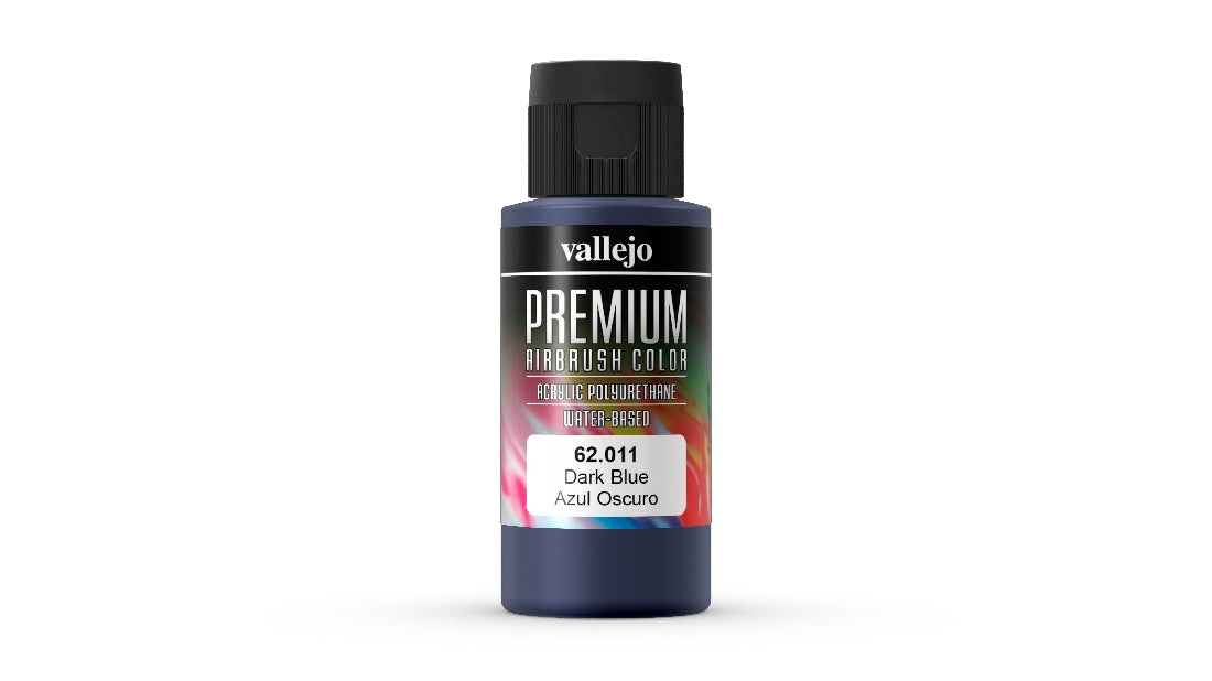Vallejo Premium Colour Dark Blue 60 ml Acrylic Airbrush Paint 62011