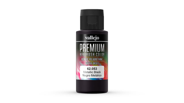 VALLEJO PREMIUM COLOUR METALLIC BLACK 60 ML