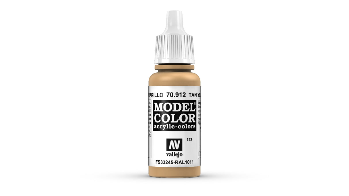 VALLEJO MODEL COLOUR TAN YELLOW 17 ML