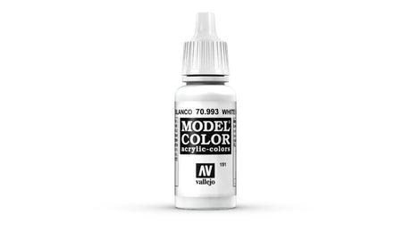 VALLEJO MODEL COLOUR WHITE GREY 17 ML