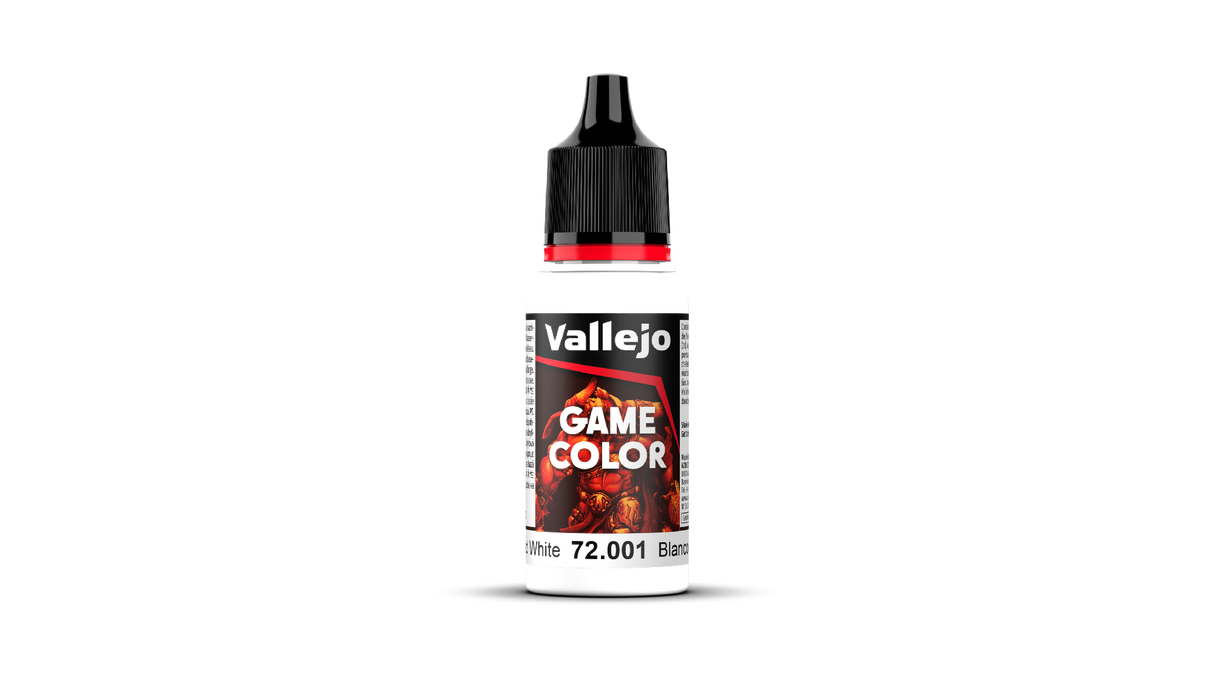 Vallejo Game Colour Dead White 18ml Acrylic Paint - New Formulation