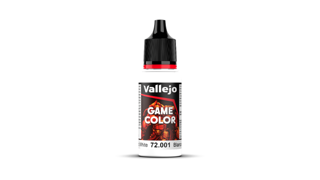 Vallejo Game Colour Dead White 18ml Acrylic Paint - New Formulation