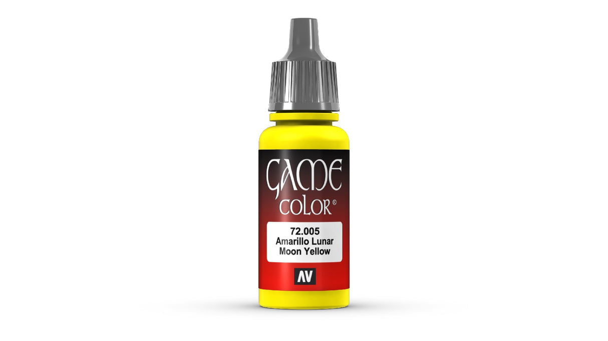 Vallejo Game Colour Moon Yellow 18ml Acrylic Paint - New Formulation