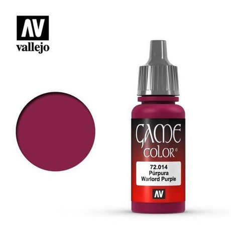 Vallejo Game Colour Warlord Purple 18ml Acrylic Paint - New Formulation