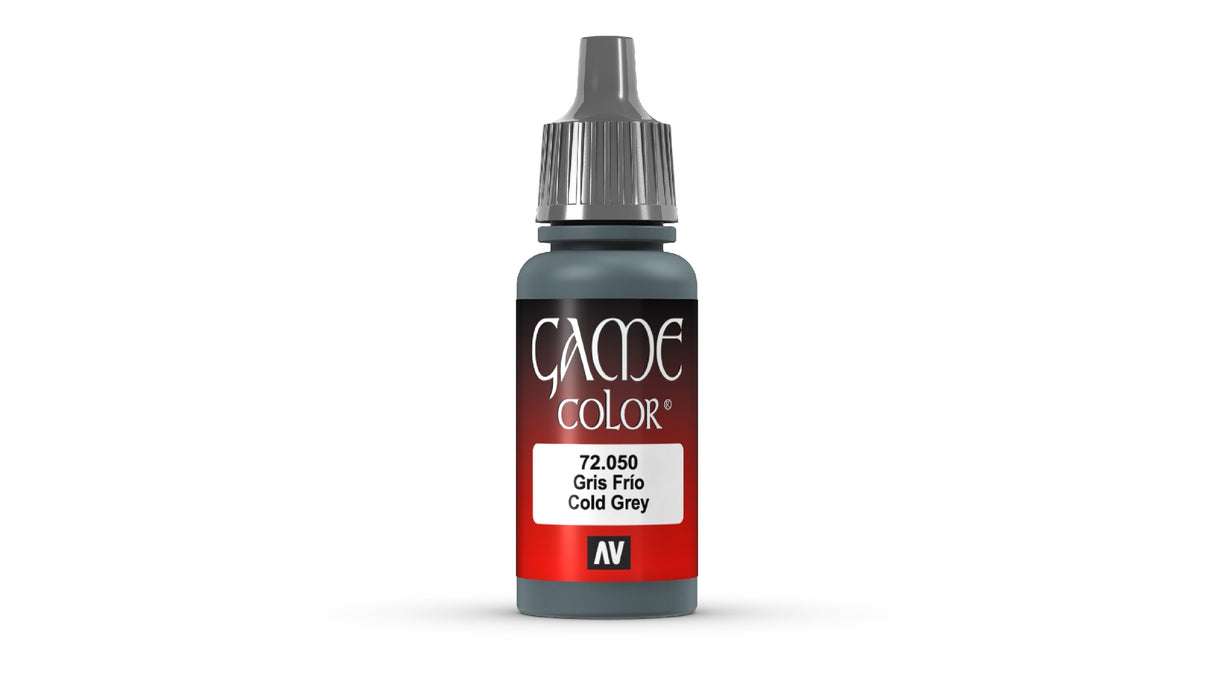 Vallejo Game Colour Neutral Grey 18ml Acrylic Paint - New Formulation