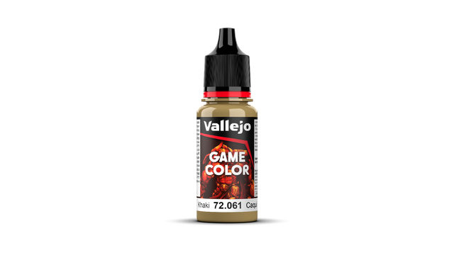 Vallejo Game Colour Khaki 18ml Acrylic Paint - New Formulation