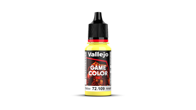 Vallejo Game Colour Toxic Yellow 18ml Acrylic Paint - New Formulation