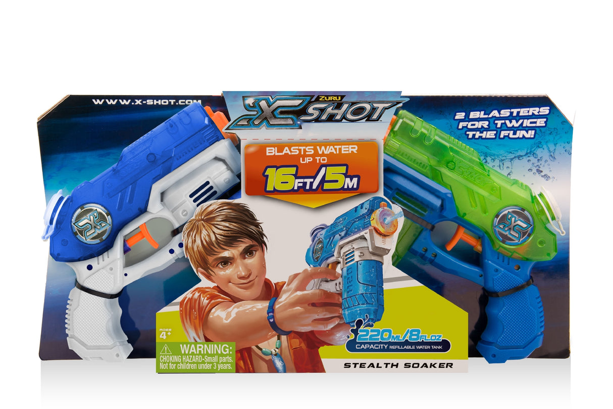 ZURU XSHOT WATER BLASTER- STEALTH SOAKER TWIN PACK