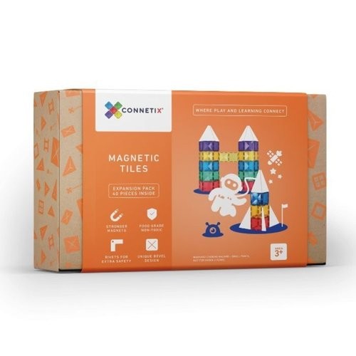 CONNETIX TILES PASTEL SQUARE PACK 40 PC