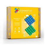 Connetix Tiles Rainbow Base Plate Blue & Green 2PC
