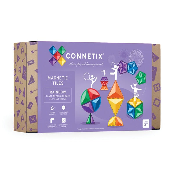 Connetix Tiles Rainbow Shape Expansion Pack 36pc