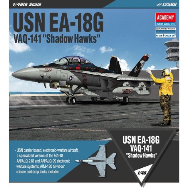 ACADEMY 1/ 72 EA-18G "VAQ-141 SHADOWHAWKS"