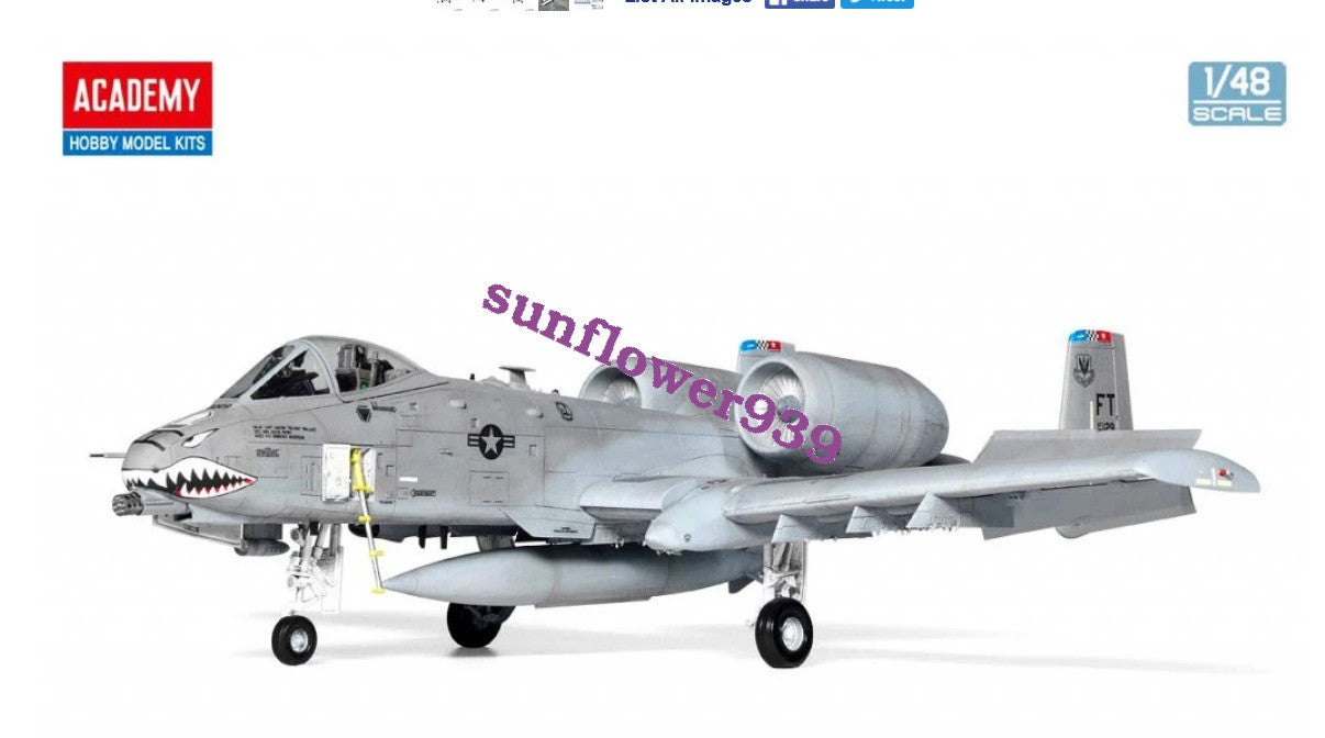 Academy 1/48 USAF A-10C THUNDERBOLT II  75TH FS FLYING TIGERS