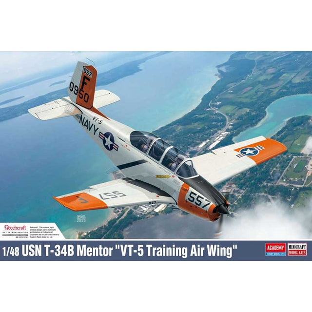 ACADEMY 1/48 USN T-34B MENTOR VT-5 TRAINING AIRWING