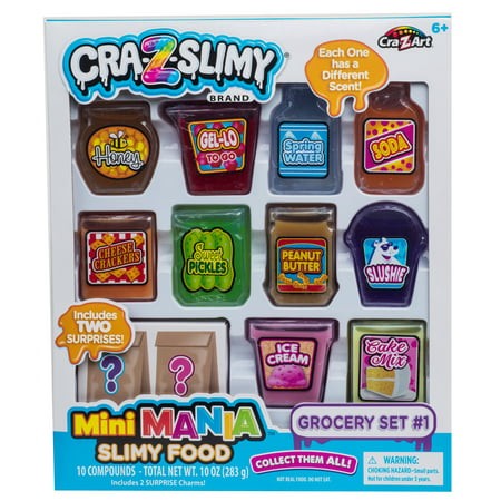 Cra-Z-Slimy Mini Mania Slimy Food Grocery Set
