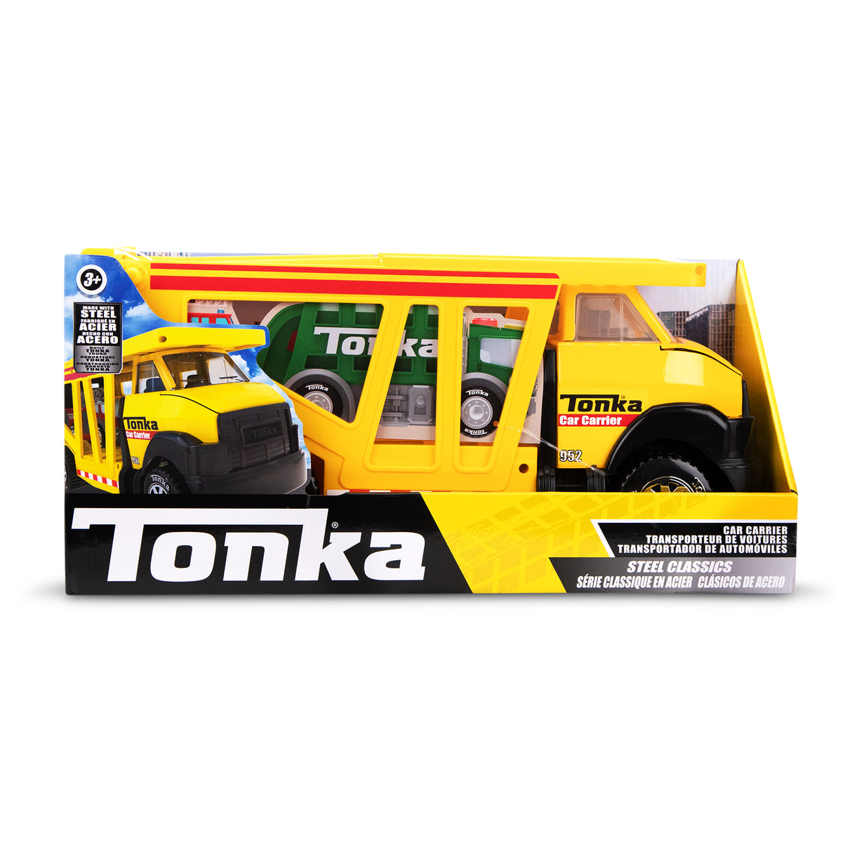 Tonka Steel Classic Car Carrier - Yellow