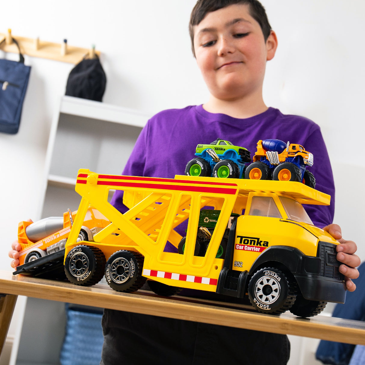 Tonka Steel Classic Car Carrier - Yellow