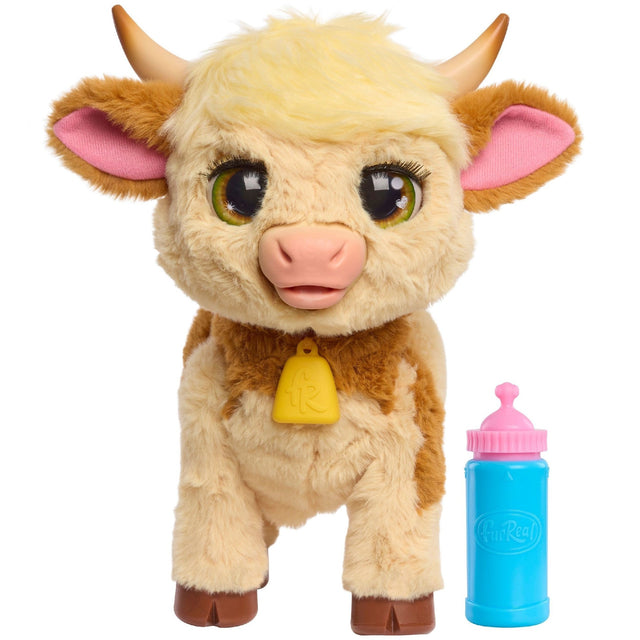 FurReal Maggie the Feed & Follow Cow  11 Inch Interactive Plush Cow  Boys and Girls Ages 4 up