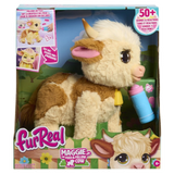 FurReal Maggie the Feed & Follow Cow  11 Inch Interactive Plush Cow  Boys and Girls Ages 4 up