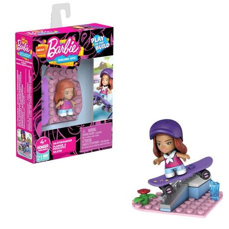 BARBIE MEGA PLAY AS YOU BUILD SKATEBOARDER