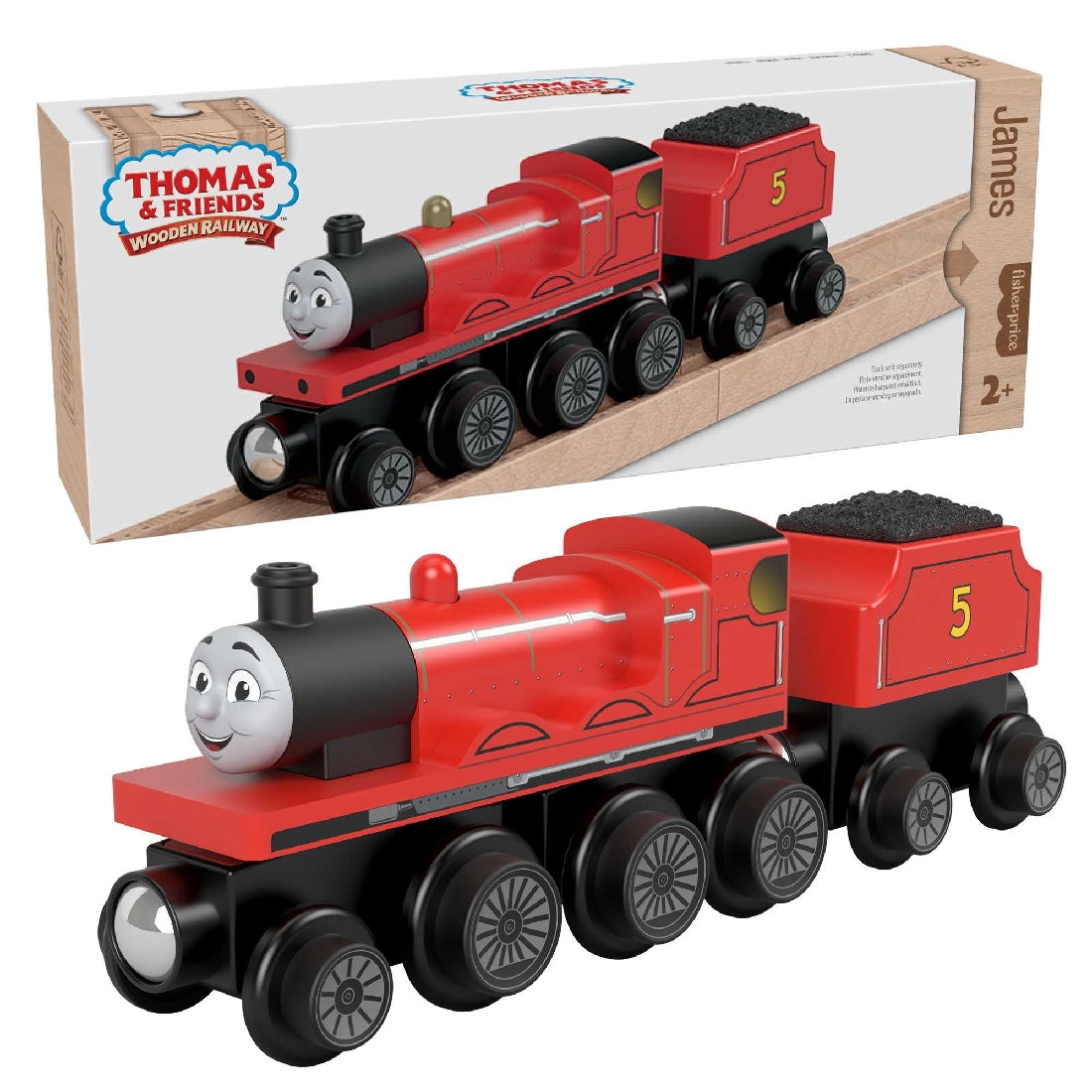 Thomas & Friends Wooden James Engine And Coal-car