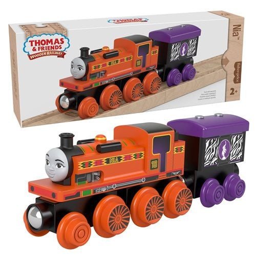 Fisher-price Thomas & Friends Wooden Railway Nia Engine And Cargo Car