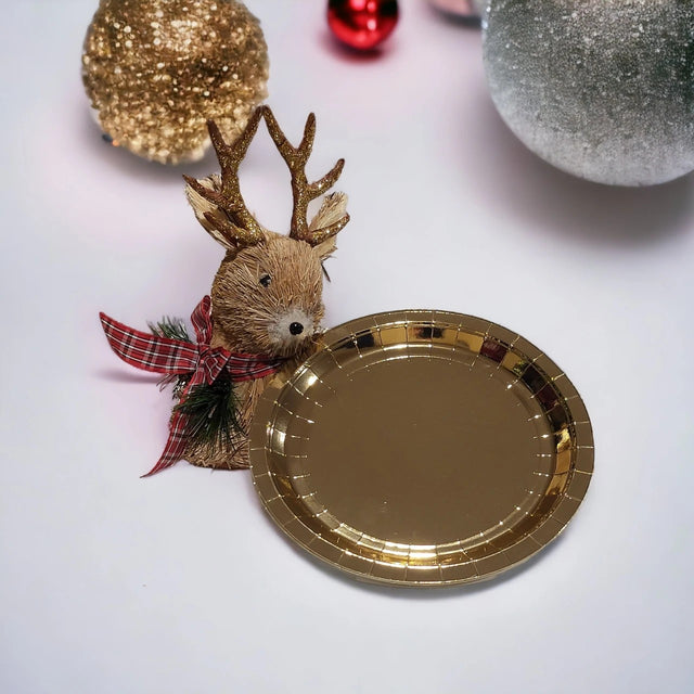 Gold Foil Plates 8pk