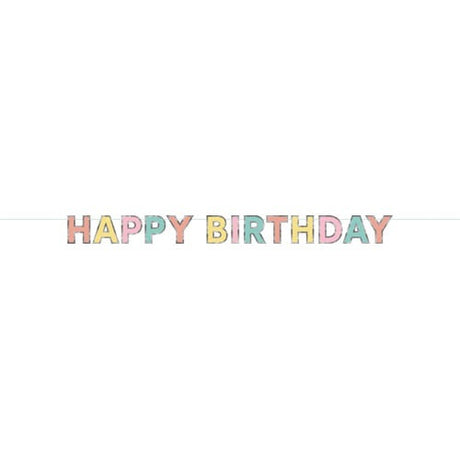 Happy Birthday Bunting Girl