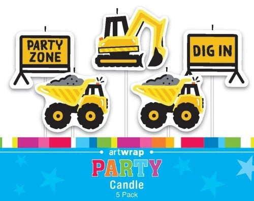 Construction Candles 5 Pk