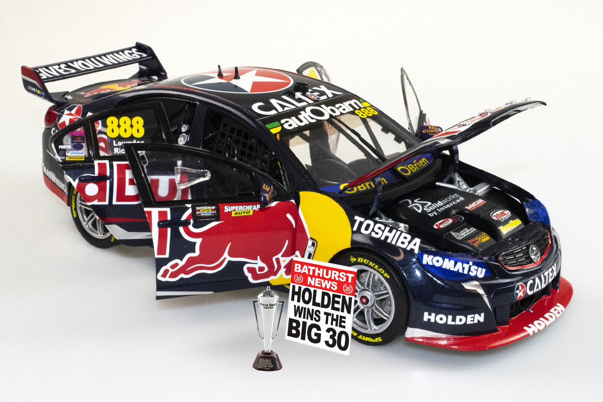 BIANTE HOLDEN VF COMMODORE V8 - RED BULL RACING AUSTRALIA - LOWNDES/RICHARDS #888 - 2015 BATHURST 1000 WINNER - 1:18 Scale Diecast Model Car