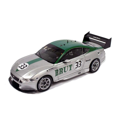 FORD MUSTANG - ALLAN MOFFAT RACING - ALLAN MOFFAT #33 - 1969 BRUT TRANS AM BOSS 302 - 1973 RETRO LIVERY - 1:18 Scale Diecast Model Car