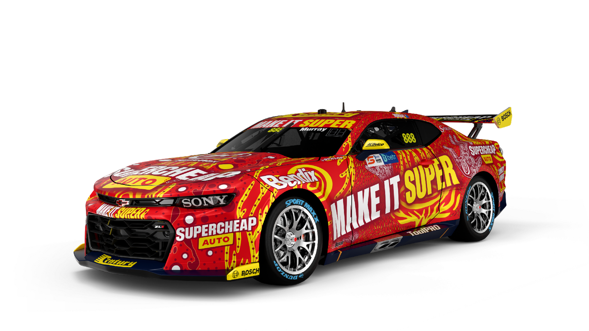 CHEVROLET CAMARO - SUPERCHEAP AUTO RACING - MURRAY #888 - 2024 DARWIN TRIPLE CROWN WILDCARD - 1:18 Scale Diecast Model Car