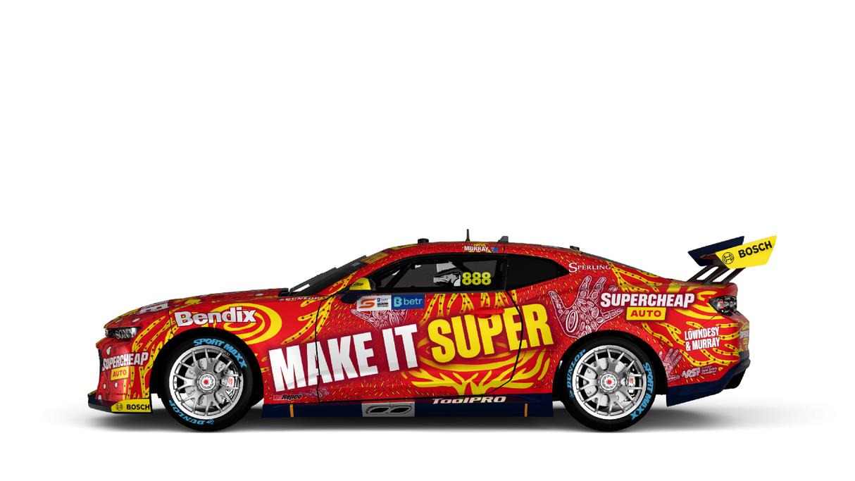 CHEVROLET CAMARO - SUPERCHEAP AUTO RACING - MURRAY #888 - 2024 DARWIN TRIPLE CROWN WILDCARD - 1:18 Scale Diecast Model Car