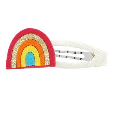 Pink Poppy Rainbow Hair Clips Assorted - White Or Pink