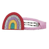 Pink Poppy Rainbow Hair Clips Assorted - White Or Pink