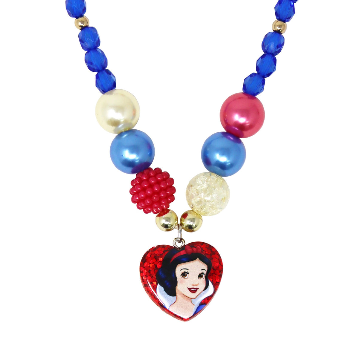 Disney Princess Snow White Pendant Stretch Beaded Necklace & Bracelet