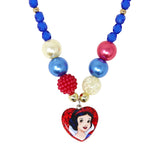 Disney Princess Snow White Pendant Stretch Beaded Necklace & Bracelet