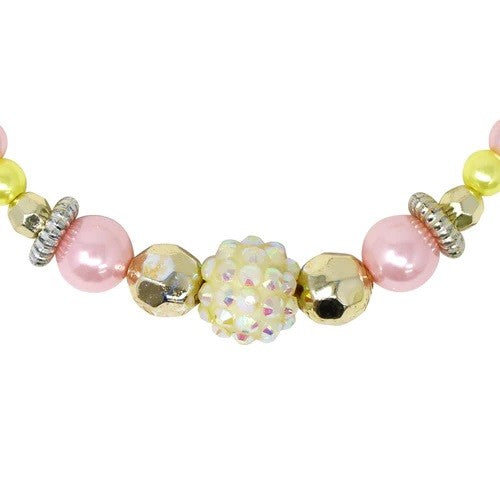Lemon Delight Stretch Beaded Necklace & Bracelet Set