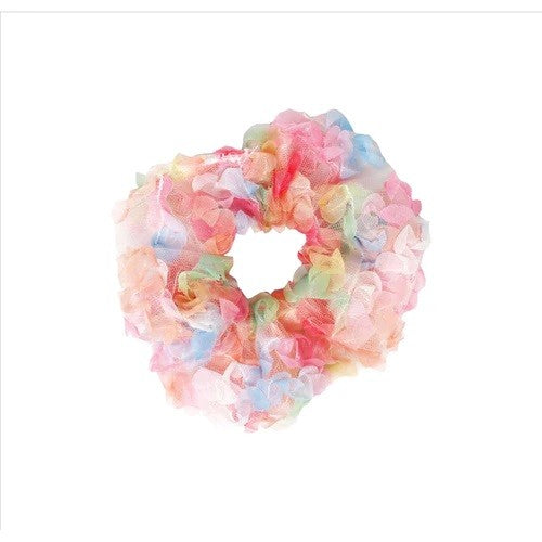 Pink Poppy Rainbow Tulle Large Hair Scrunchie