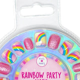 Pink Poppy Rainbow Party Press On Nails