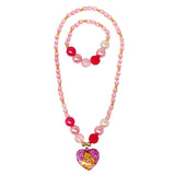 Disney Princess Aurora Necklace & Bracelet Set