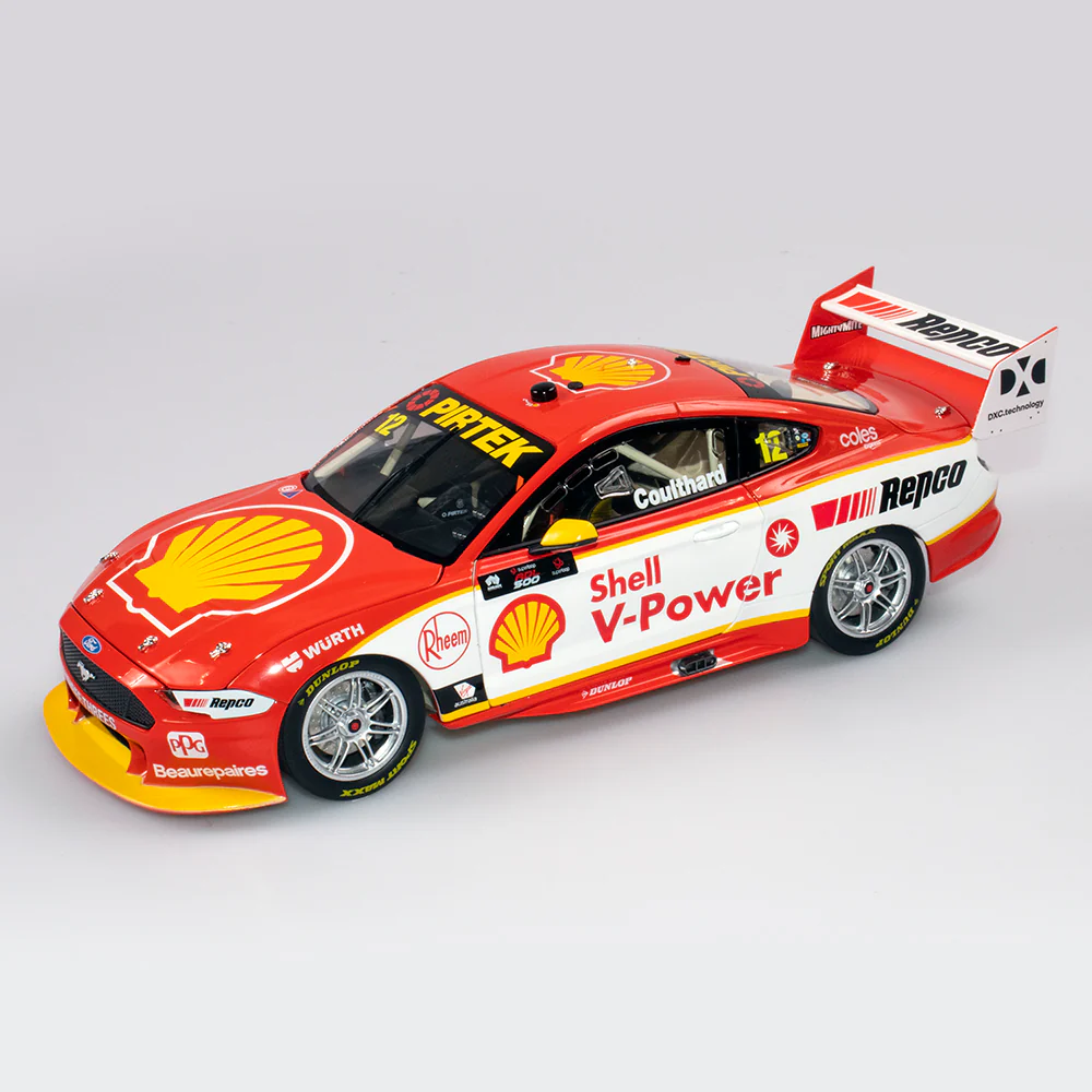 Authentic 1:18 Shell V-power Racing Team #12 Ford Mustang Gt - 2020 Championship Season