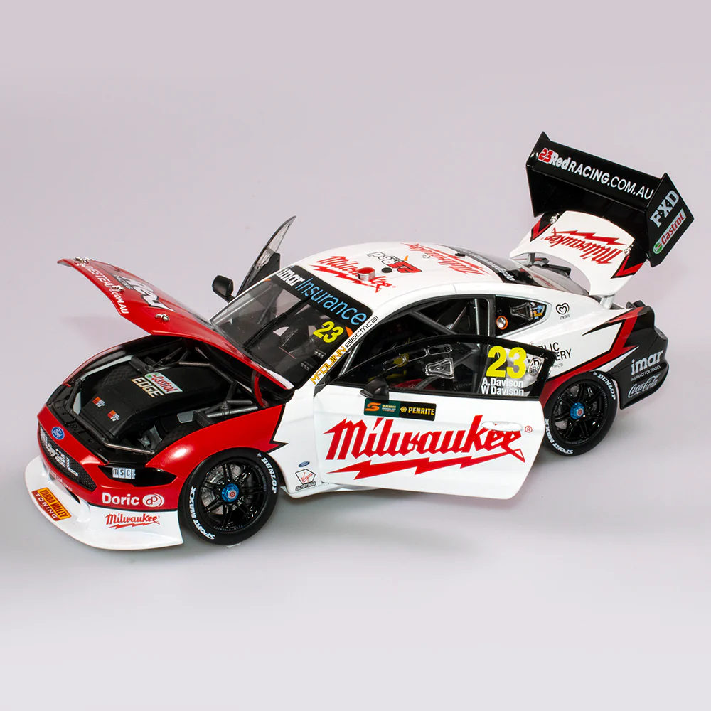 AUTHENTIC 1:18 MILWAUKEE RACING #23 FORD MUSTANG GT SUPERCAR - 2019 SANDOWN 500 RETRO ROUND