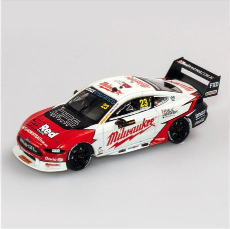 1:43 Milwakee Racing #23 Ford Mustang Gt Supercar - 2019 Sandown 500 Retro Round